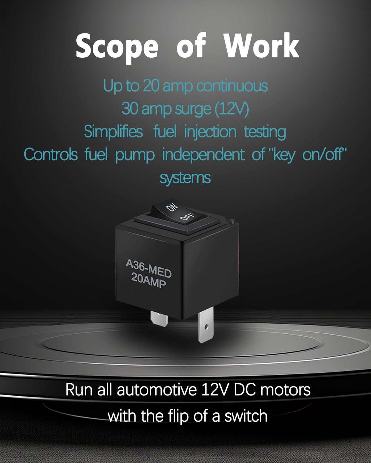 9038 Relay Bypass Switch, Relay Bypass Switch Kit, Replacement 9036 9037, Fit for Domestic GM BMW, Audi, Chrysler, 6-Pack, Black